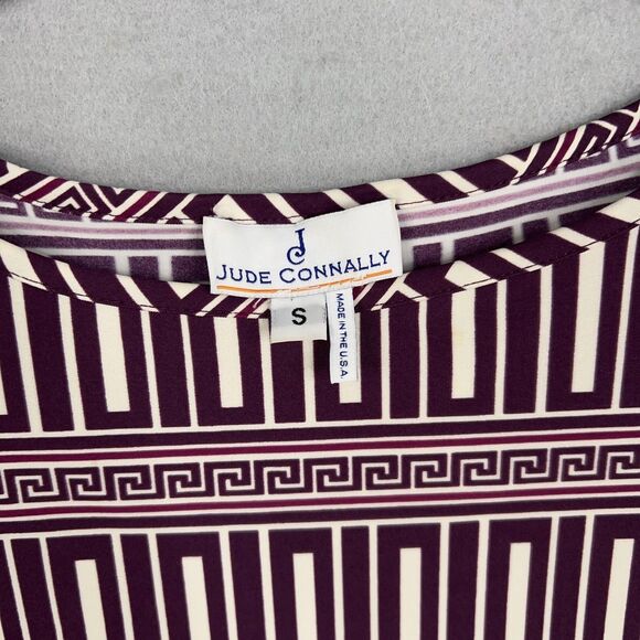 Jude Connally Dress Womens Small Purple Chloe Greek Coastal Travel Packable Fem - Picture 6 of 14